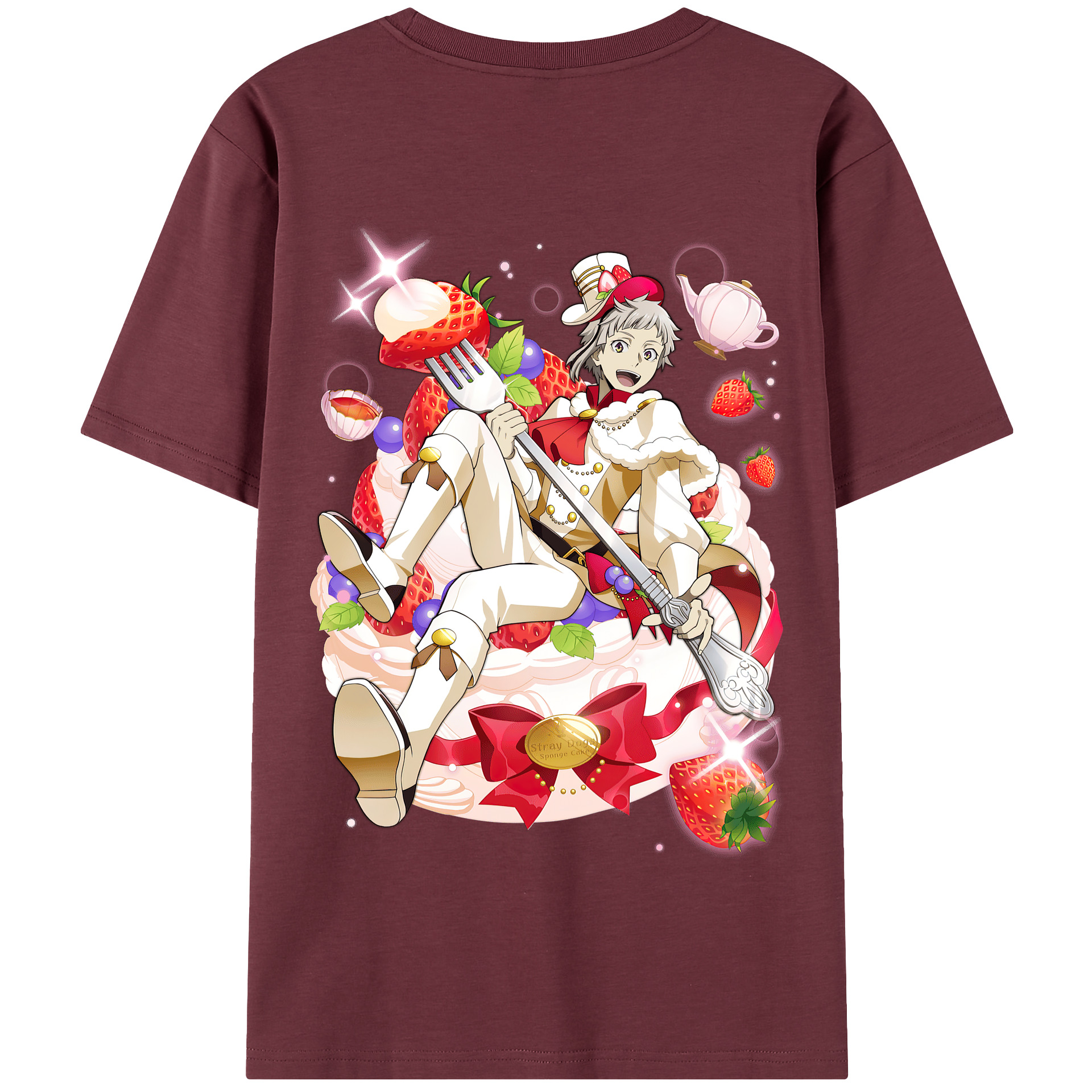 （画像用） 文豪ストレイドッグス Bungo Stray Dogs 綿100％半袖Tシャツ（背面プリント）